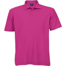 Mens 175g Barron Pique Knit Golfer Bright Pink